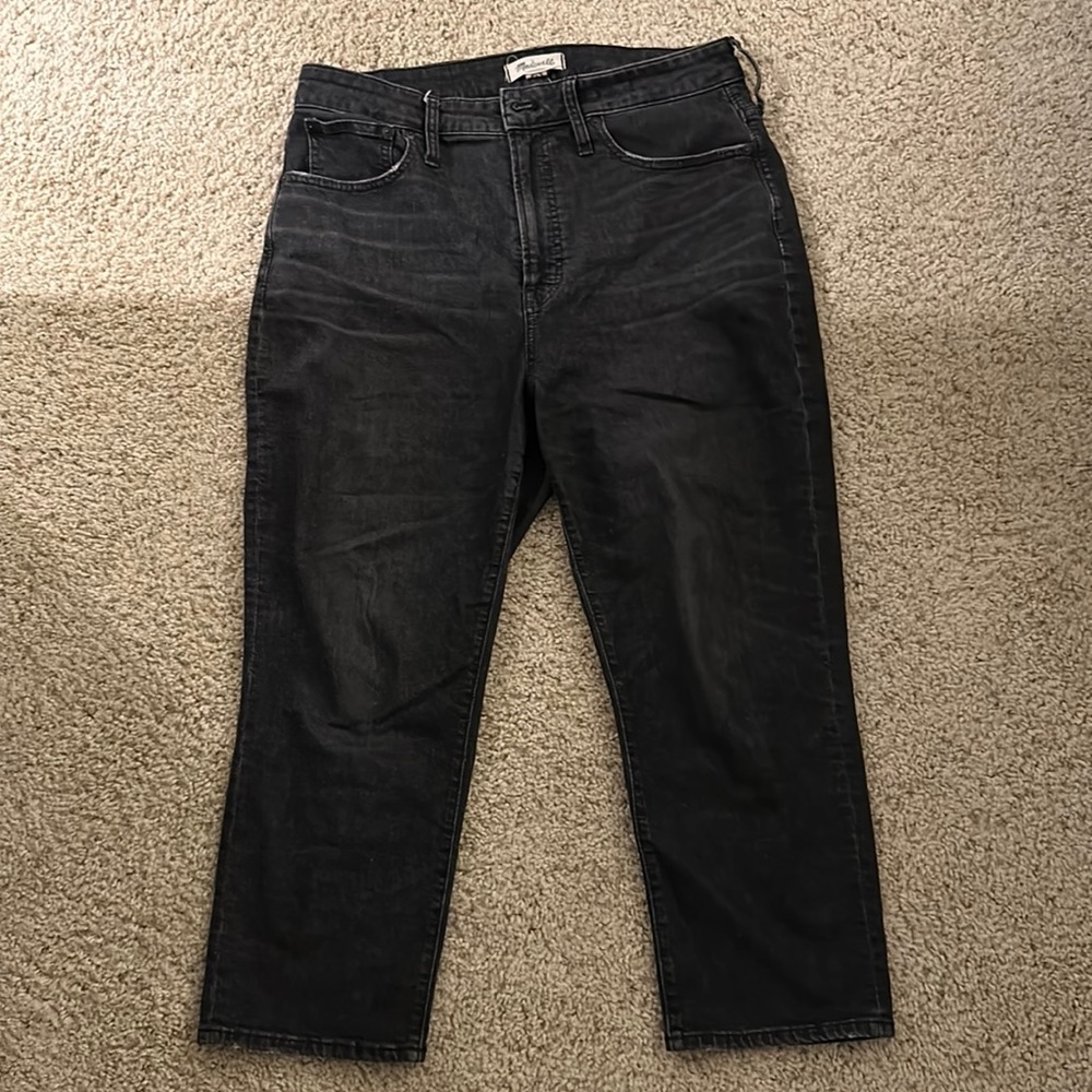 Madewell curvy perfect vintage jean 31P black stretch